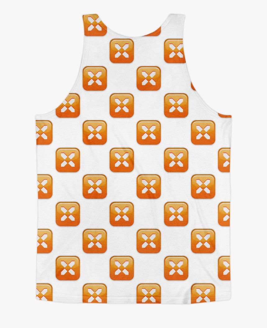 White Tank Top Png -all Over Emoji Tank Top, Transparent Png, Free Download