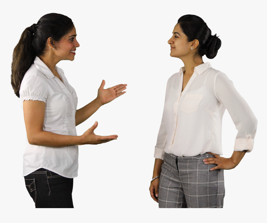 Girl And Woman Talking Png, Transparent Png, Free Download