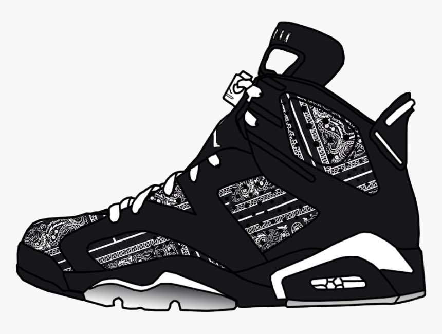 Jordan Retro Vi Black, HD Png Download, Free Download