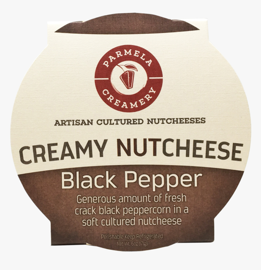 Parmela Creamery Nutcheese Black Pepper, HD Png Download, Free Download