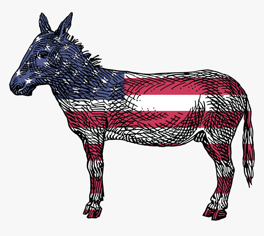 Free Clipart Of A Democratic Donkey, HD Png Download, Free Download