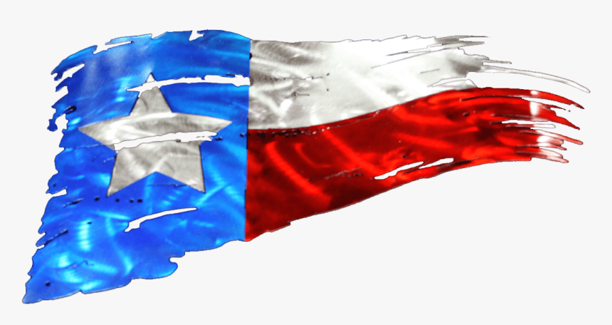 Tattered Texas Flag Metal Art, HD Png Download, Free Download