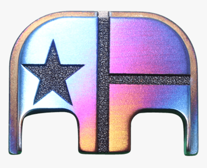 Texas Flag Titanium Flame Anodized Finish Back Plate, HD Png Download, Free Download