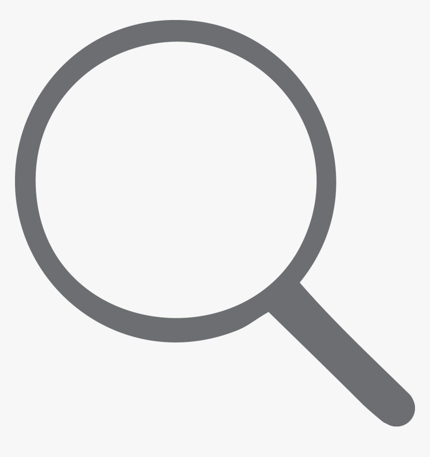 Magnifying Glass Icon Png Grey , Png Download, Transparent Png, Free Download