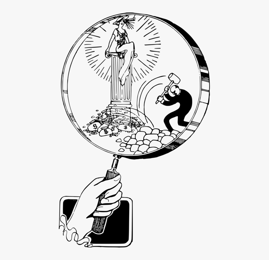Magnifying Glass Computer Icons Drawing Cartoon Cc0, HD Png Download, Free Download