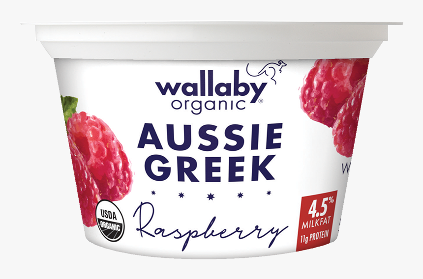 Wallaby Raspberry Organic Whole Milk Greek Yogurt, HD Png Download, Free Download