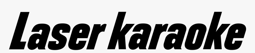 Laser Karaoke Logo Black And White, HD Png Download, Free Download