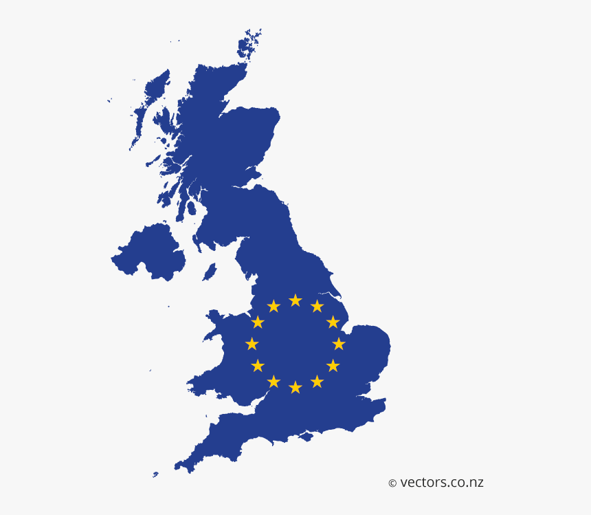 Eu Flag Vector Map Of The United Kingdom, HD Png Download, Free Download