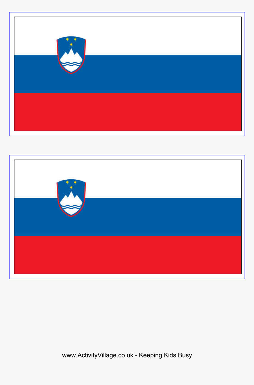 Download This Free Printable Slovenia Template A4 Flag,, HD Png Download, Free Download