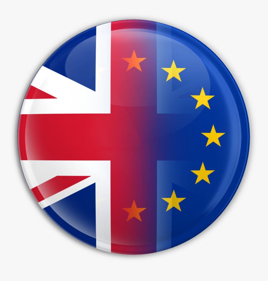 Uk-eu Blended Button, HD Png Download, Free Download