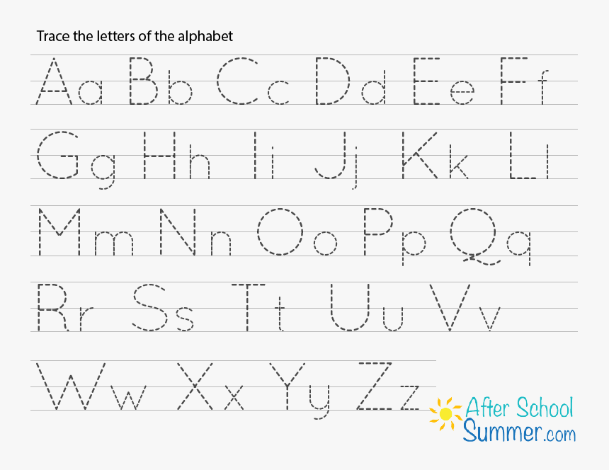 Free Printable Alphabet Tracing, HD Png Download, Free Download