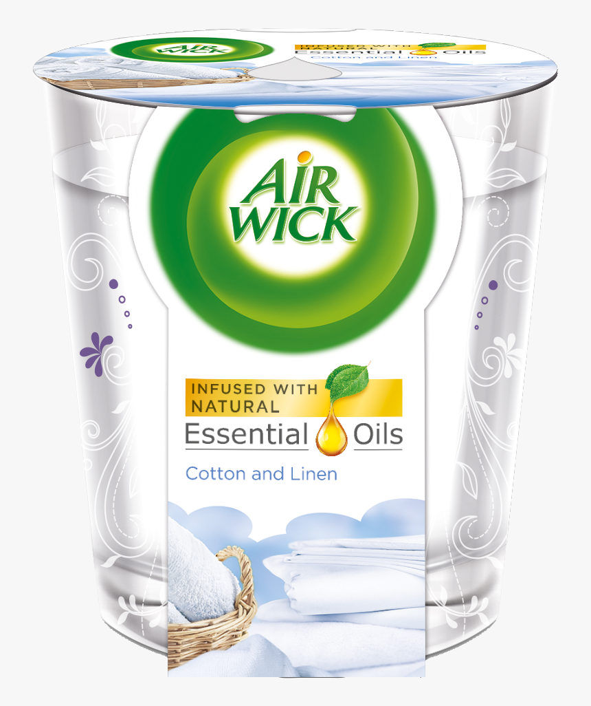 Air Wick Essential Oil Candle Cotton & Linen, HD Png Download, Free Download