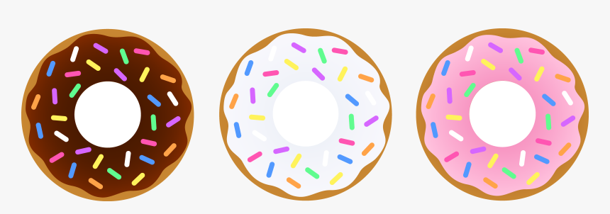 Donut Free Simple Cliparts Clip Art On Transparent, HD Png Download, Free Download
