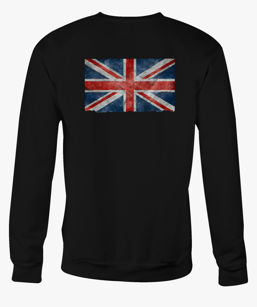 Motorcycle Crewneck Sweatshirt Distressed Uk British, HD Png Download, Free Download