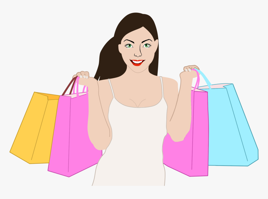 Happy Shopping Woman Clip Arts, HD Png Download, Free Download