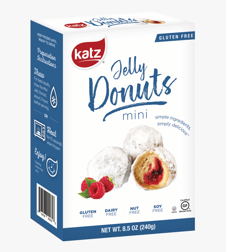 Katz Gluten Free Mini Jelly Donuts, HD Png Download, Free Download