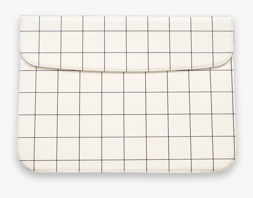 White Grid Laptop Sleeve, HD Png Download, Free Download