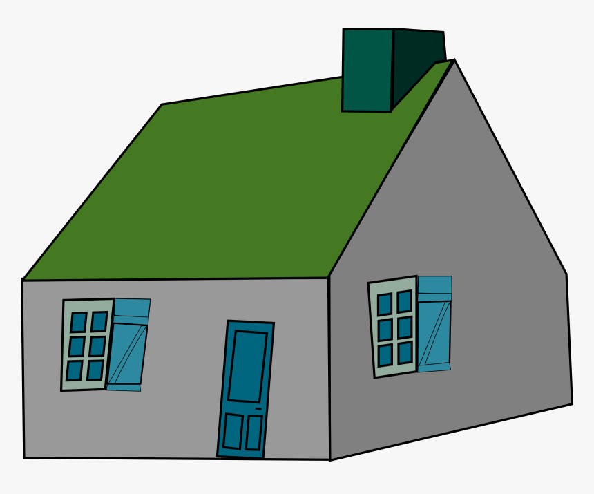 See Here House Outline Clipart Black And White, HD Png Download, Free Download