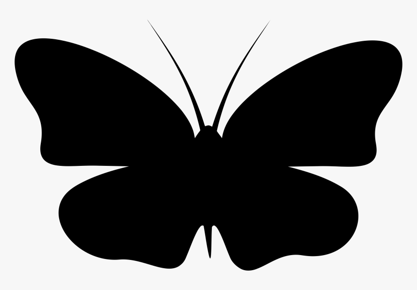 Monarch Butterfly Silhouette Clip Art, HD Png Download - kindpng