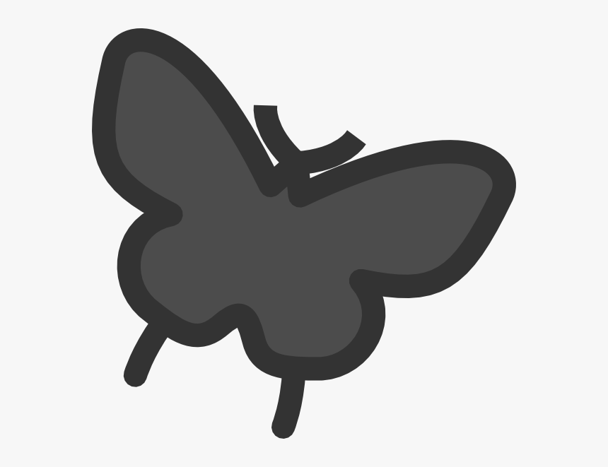 Butterfly Silhouette Png, Transparent Png, Free Download