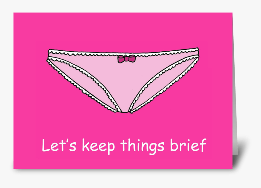 Blank Not Card, Fun Panties Cartoon, HD Png Download, Free Download