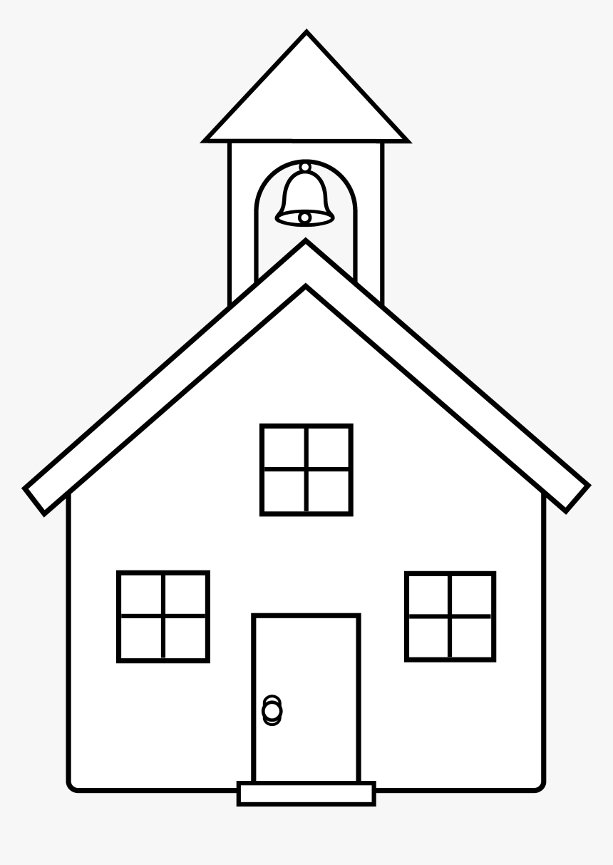 School House Line Art, HD Png Download, Free Download