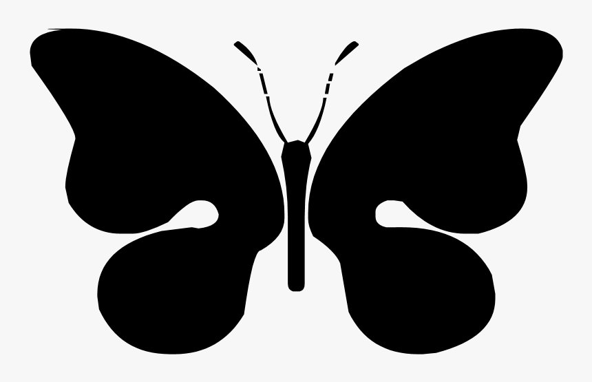 Butterfly Silhouette Png, Transparent Png, Free Download