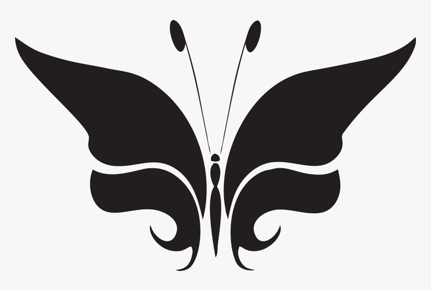 Butterfly Silhouette Png Download, Transparent Png, Free Download