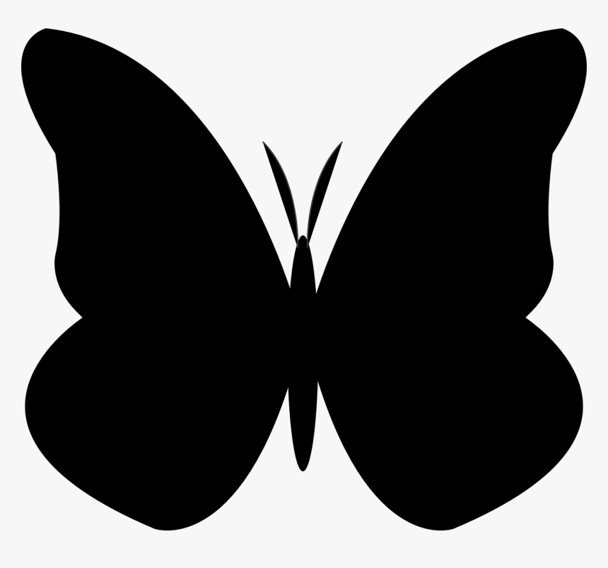 Butterfly Silhouette Png, Transparent Png, Free Download