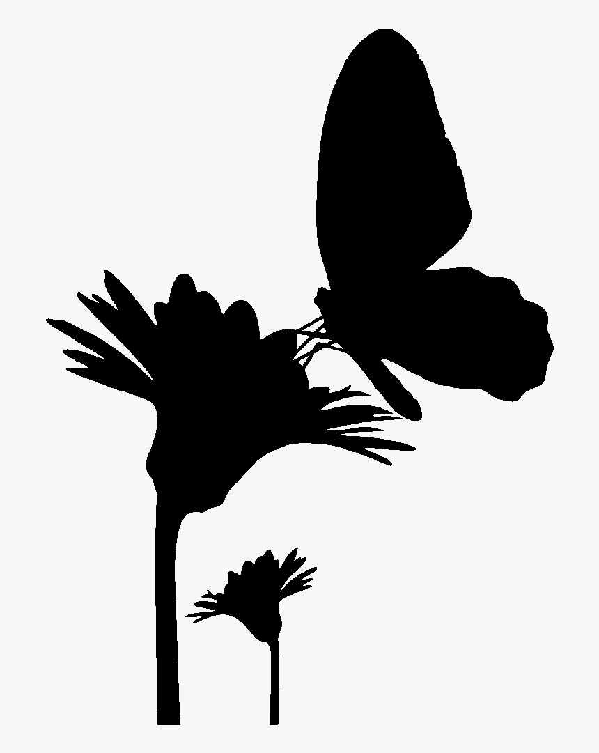 Butterfly Silhouette Drawing, HD Png Download, Free Download