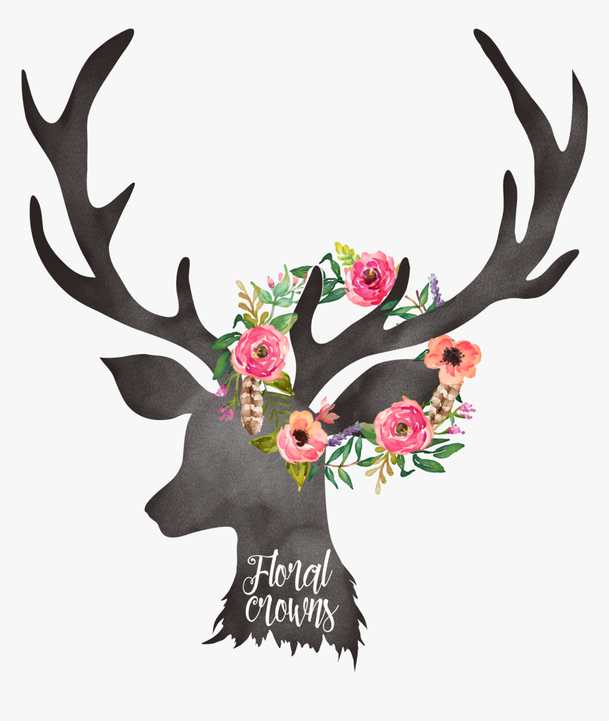 Deer Antler Floral Design, HD Png Download, Free Download