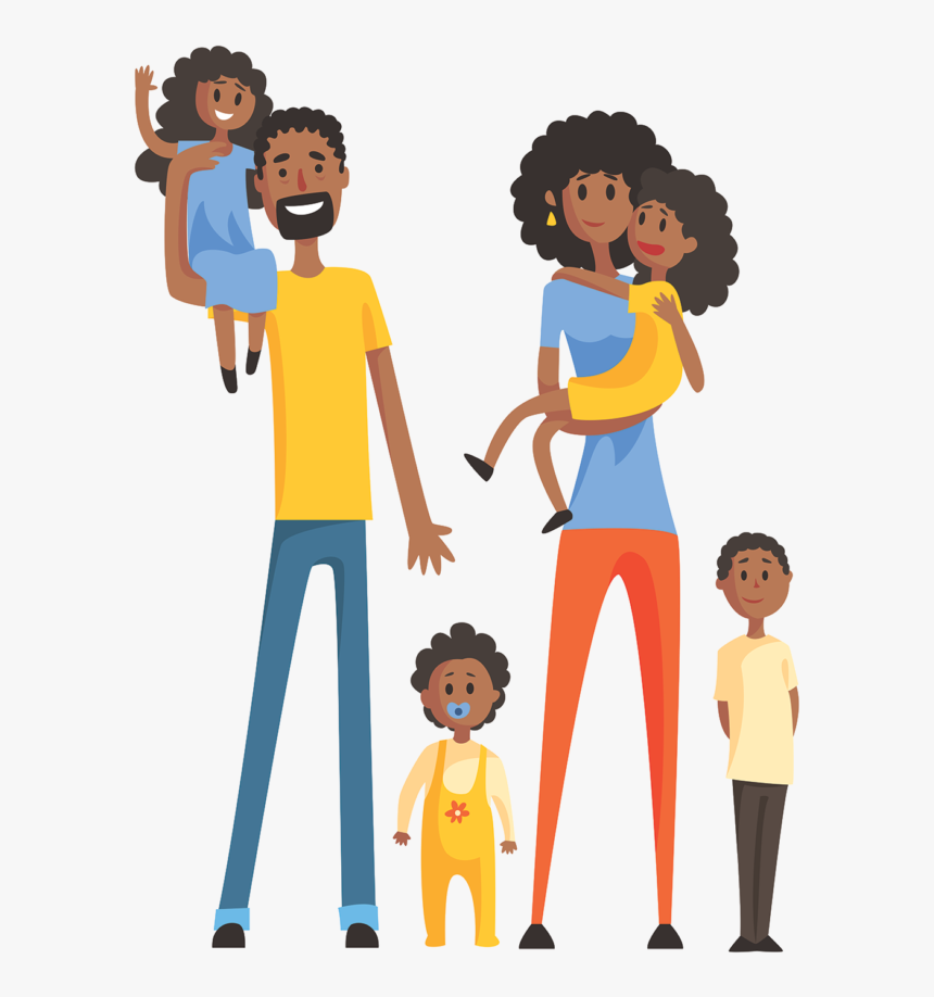 Family African American Clip Art, HD Png Download, Free Download