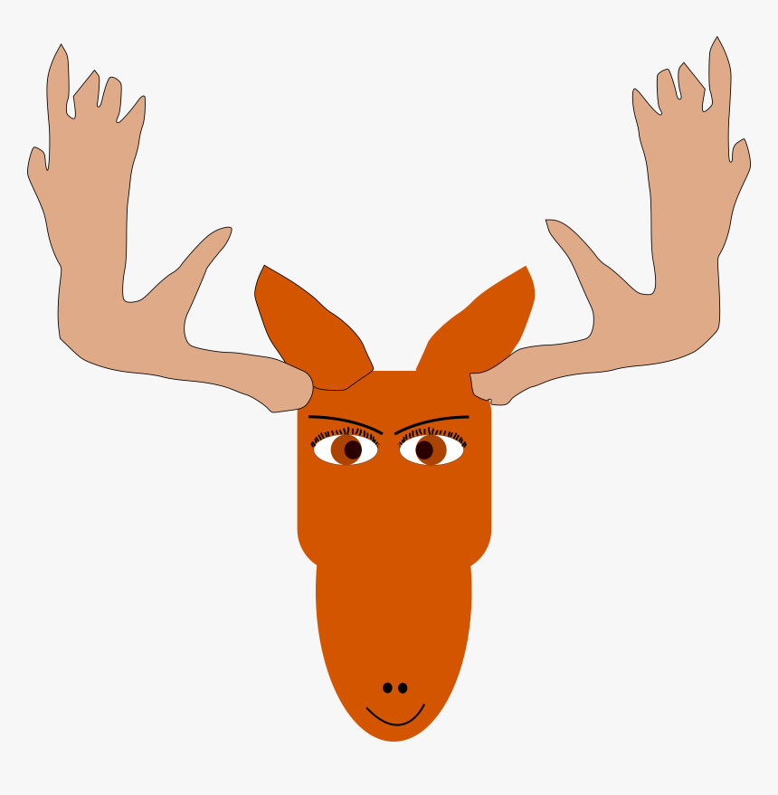Head,deer,hand, HD Png Download, Free Download