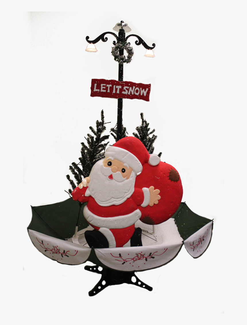 The Santa Snowing Christmas Tree, HD Png Download, Free Download