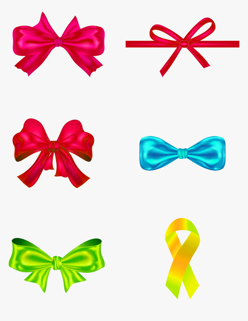 Ribbon Bow Color Decoration Png And Psd, Transparent Png, Free Download