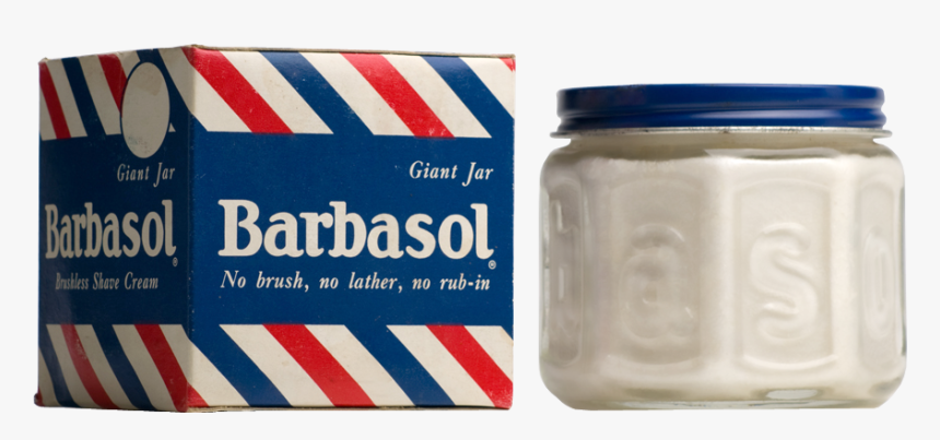 Barbasol Packaging And Jar From The Early Years, HD Png Download, Free Download