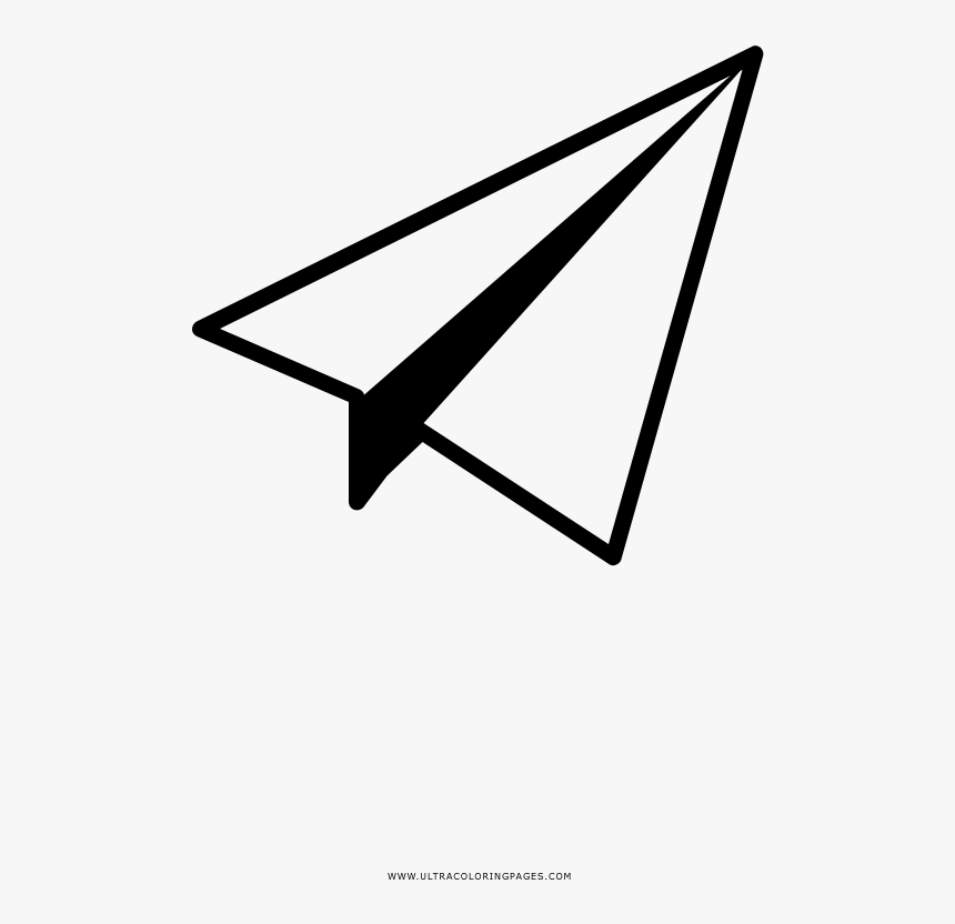 Paper Airplane Coloring Page, HD Png Download, Free Download