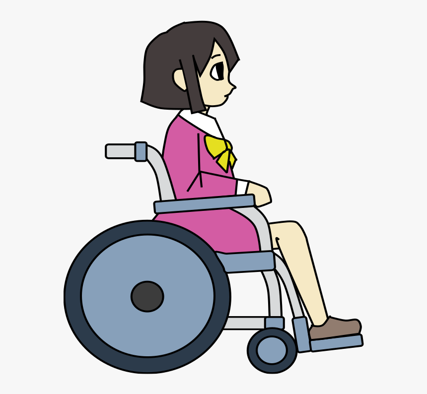 Wheelchair Girl Colour, HD Png Download, Free Download