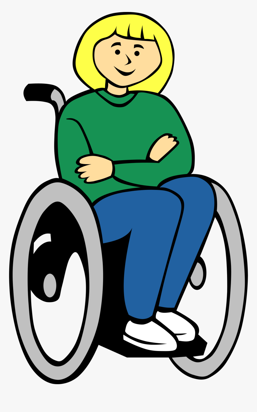 Femme Handicap Fauteuil Roulant, HD Png Download, Free Download