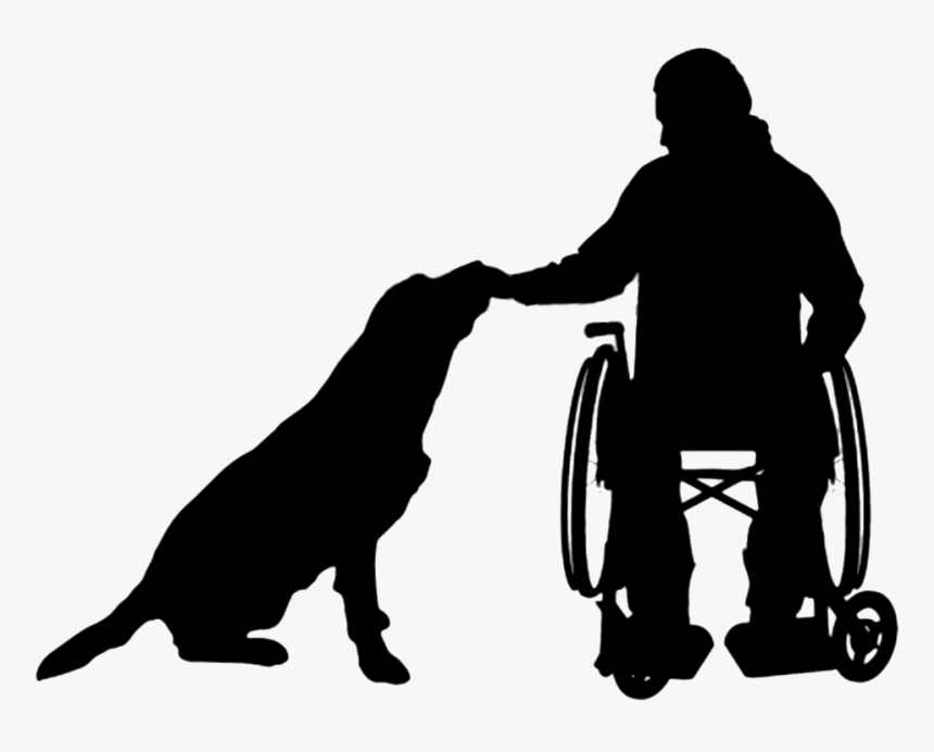 Dog Wheelchair Silhouette Disability, HD Png Download, Free Download