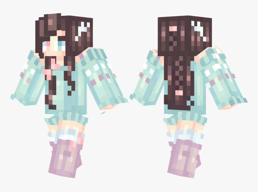 Deer Girl Skin Minecraft , Png Download - Minecraft Clover Skin, Transparent Png, Free Download