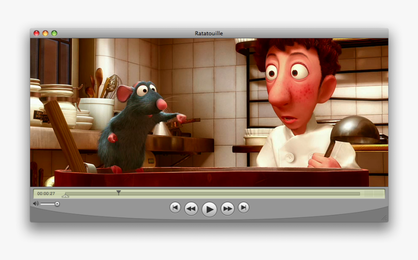 Quicktime 7 Leopard - Ratatouille Movie, HD Png Download, Free Download