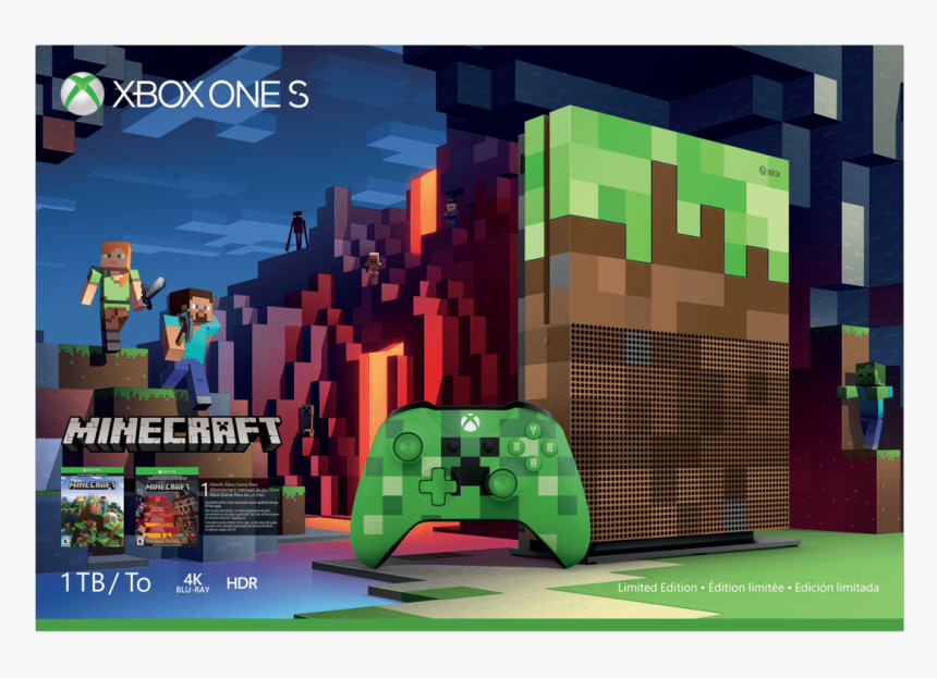 Minecraft Xbox One S Console, HD Png Download, Free Download