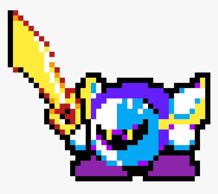 Meta Knight Pixel Art Minecraft , Png Download - Meta Knight Pixel Art, Transparent Png, Free Download