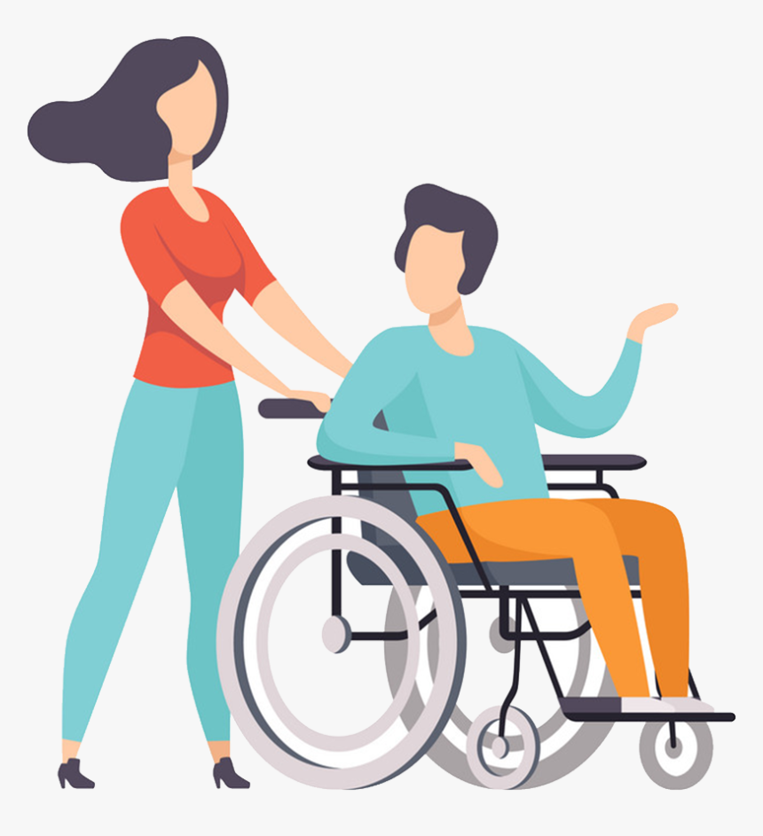 Transparent Person In Wheelchair Png - Person In Wheelchair Illustration, Png Download, Free Download