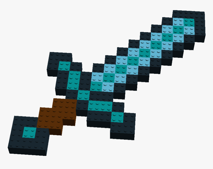 Minecraft Sword Png - Transparent Minecraft Enchanted Diamond Sword, Png Download, Free Download