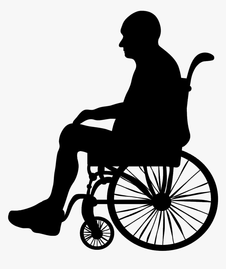 Old Of Wheelchair Illustration Elderly Silhouette Age - Elderly Silhouette Png, Transparent Png, Free Download