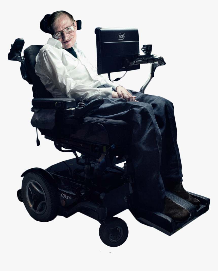 Stephen Hawking In Chair, HD Png Download, Free Download