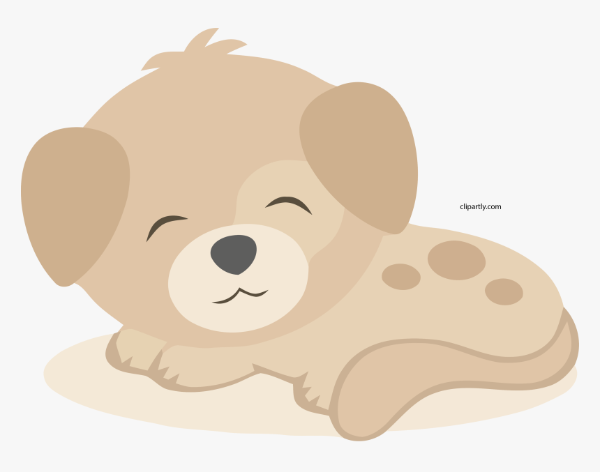 Peachpuff Cute Small Dog Clipart Png - Cute Puppy Clip Art, Transparent Png, Free Download