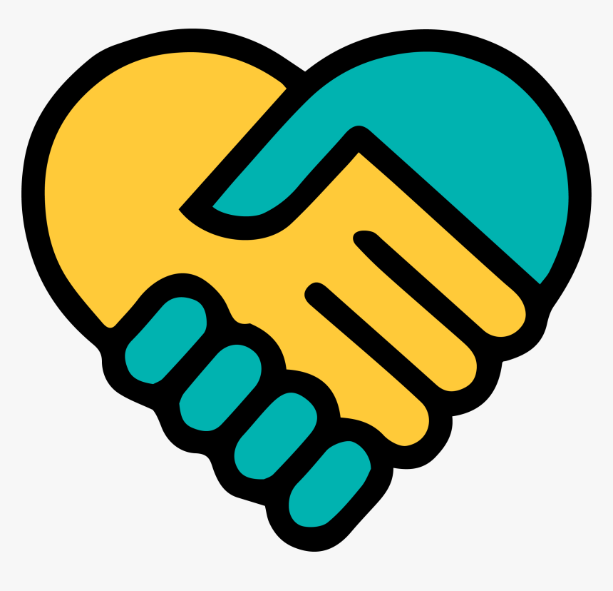 Hands Clipart Hand Holding - Hand In Hand Symbol, HD Png Download, Free Download